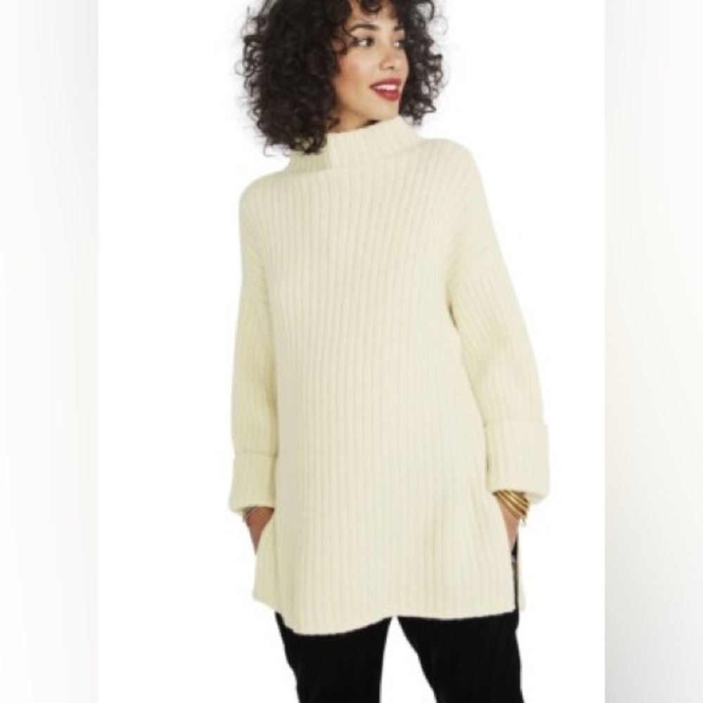Hatch Maternity Women’s THE CABIN SWEATER Vanilla Size O/S (ONESIZE) $328 NEW